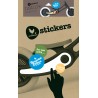 Wishbone, Sticker Pack-Recycling Bike natura