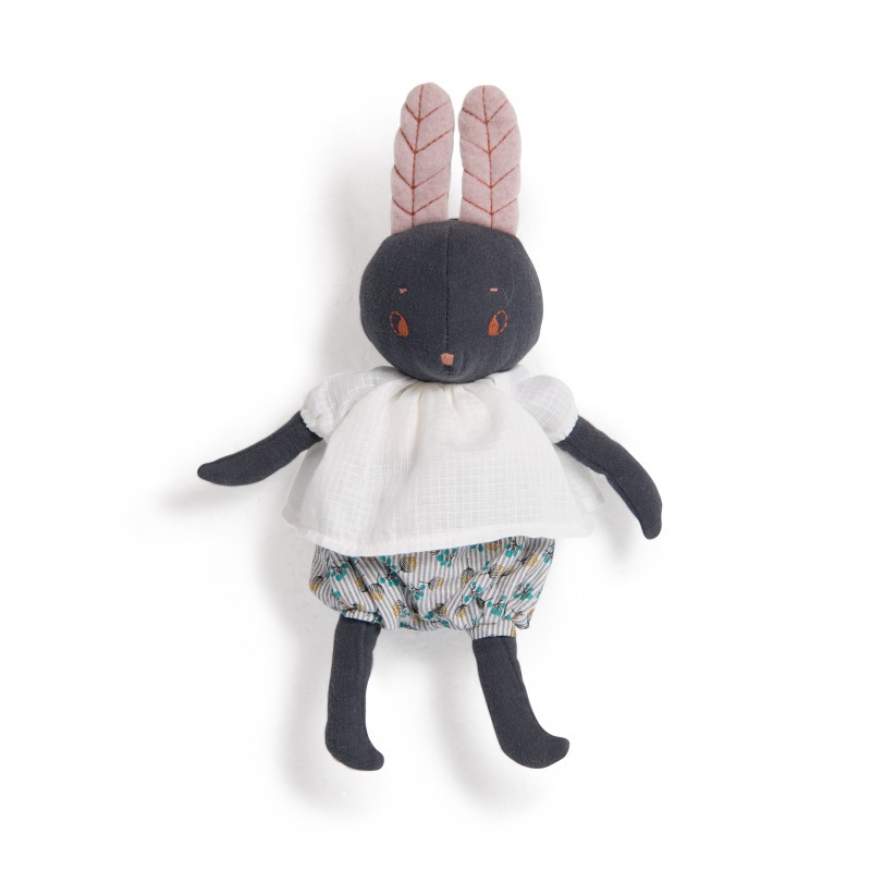 Poupée en peluche lapin lune - Après la Pluie - Moulin Roty