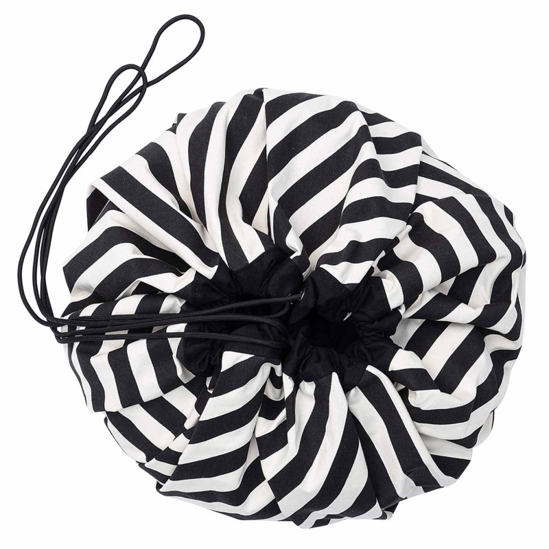 Spielmatte & Spielzeugtasche Stripes black - Play&Go
