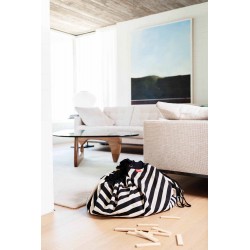 Tapis de jeu & sac à jouets Stripes black - Play&Go