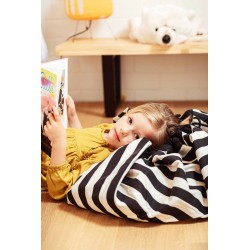 Tapis de jeu & sac à jouets Stripes black - Play&Go