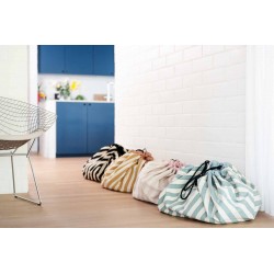 Tapis de jeu & sac à jouets Stripes pink - Play&Go