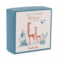 Doudou attache-tétine girafe