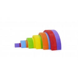 Couleur arc-en-ciel petit en bois - Bajo