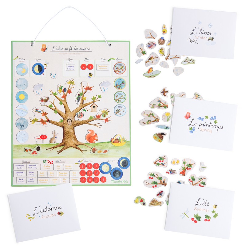 Calendrier magnétique français - Le Jardin - Moulin Roty