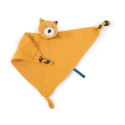 Moulin Roty, Kuscheltuch Katze senf