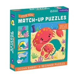 Match-Up Puzzle Ocean Babies - Puzzle Ozean Babys 6 Teile - ab 1 Jahr - Mudpuppy