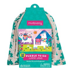 Puzzle To Go Llama Land - 36 Teile - Mudpuppy