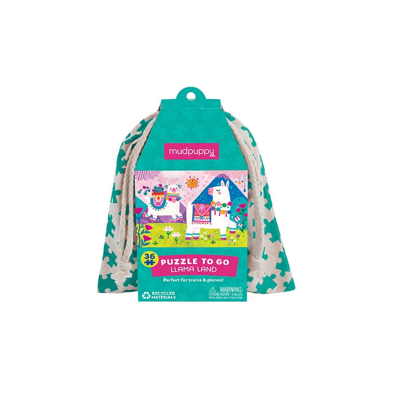 Puzzle To Go Llama Land - 36 pièces - Mudpuppy