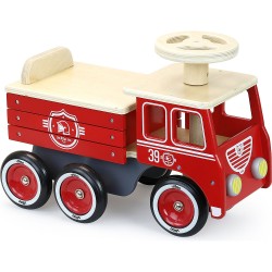 Porteur camion de pompier - Vilac