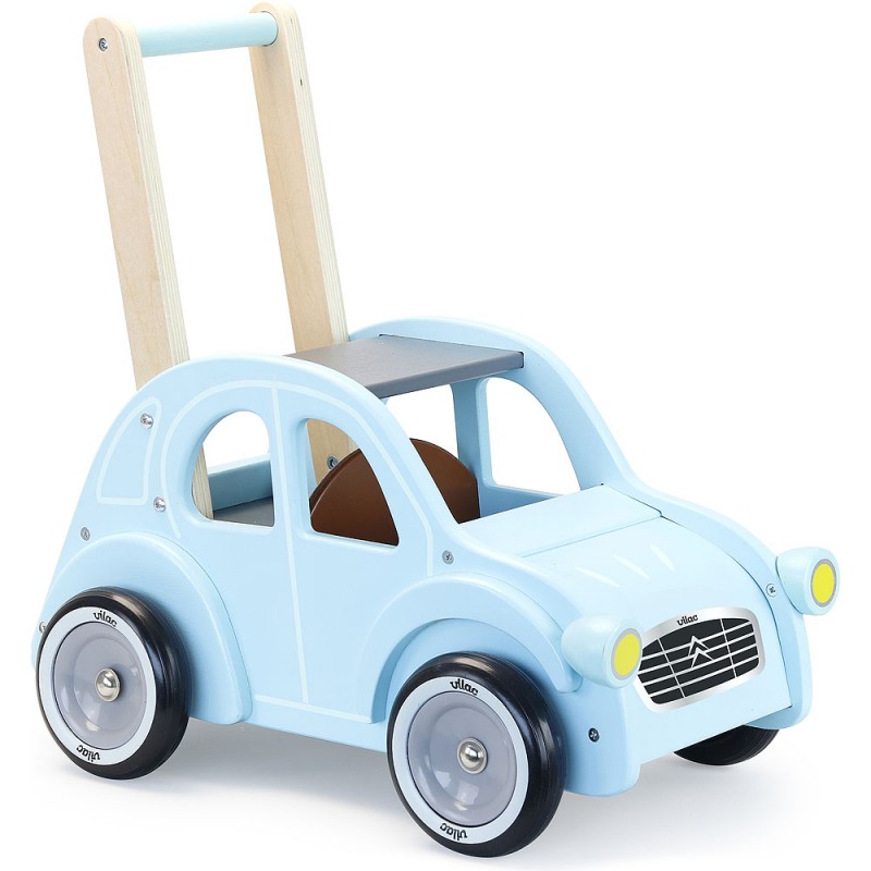 Poussette de marche Citroën deux chevaux en bois à partir de 12 mois - Vilac