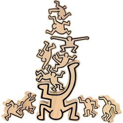 Jeu d'empilage Keith Haring