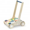 Poussette avec cubes en bois