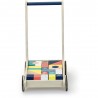 Poussette avec cubes en bois
