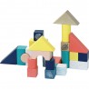 Poussette avec cubes en bois