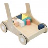 Poussette avec cubes en bois