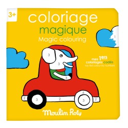 Livre de coloriage magique - Les Popipop - Pour les enfants à partir de 3 ans - Moulin Roty