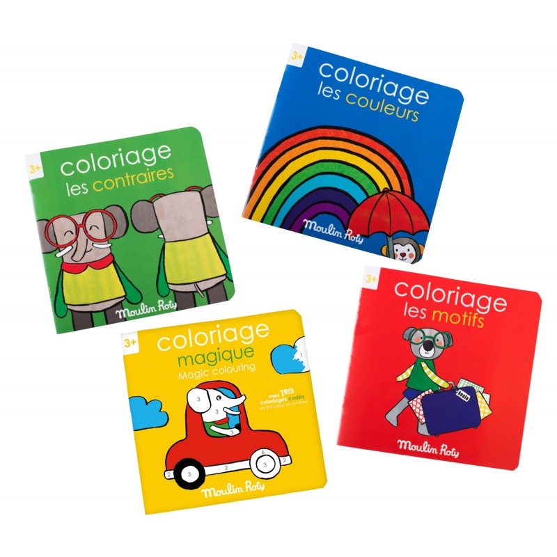 Malbücher assortiert ab 3 jahren  - Les Popipop - Moulin Roty