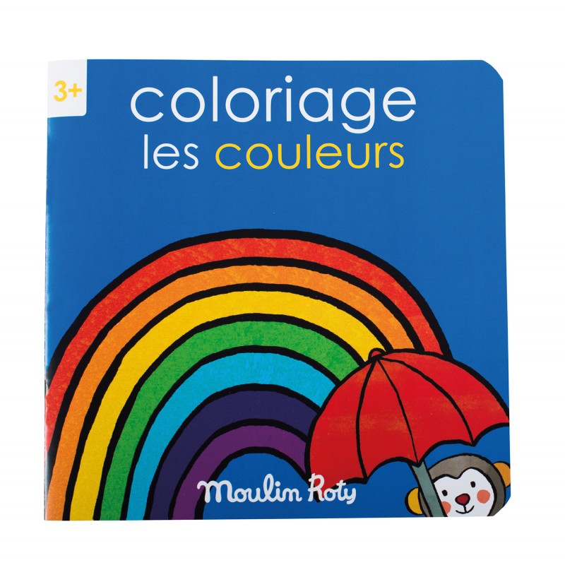 FR-EN Cahier de coloriage Les couleurs - pour les enfants à partir de 3 ans - Les Popipop - Moulin Roty
