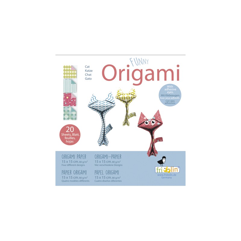 Origami à plier Chat - Fridolin