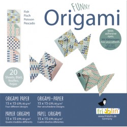 Funny Origami Poissons 15 x 15 cm