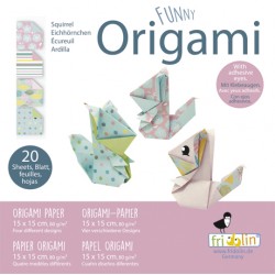 Funny Origami Eichhörnchen 15 x 15 cm