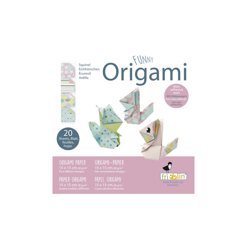 Origami à plier - Écureuil - Fridolin