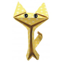 Funny Origami zum falten Katzen 20 x 20 cm - Fridolin