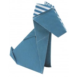 Origami amusant à plier chiens 20 x 20 cm - Fridolin