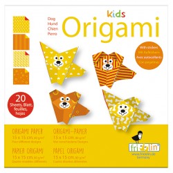 Kids Origami Chiens 15 x 15 cm