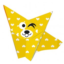 Origami pour enfants à plier - Chiens 15 x 15 cm - Fridolin