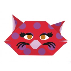 Origami pour enfants à plier - Chats 15 x 15 cm - Fridolin