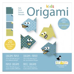Kids Origami Poissons 15 x 15 cm - Fridolin