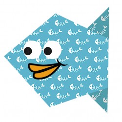 Kids Origami Poissons 15 x 15 cm - Fridolin