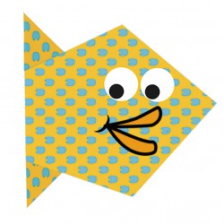 Kids Origami Poissons 15 x 15 cm - Fridolin