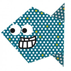 Kids Origami Poissons 15 x 15 cm - Fridolin