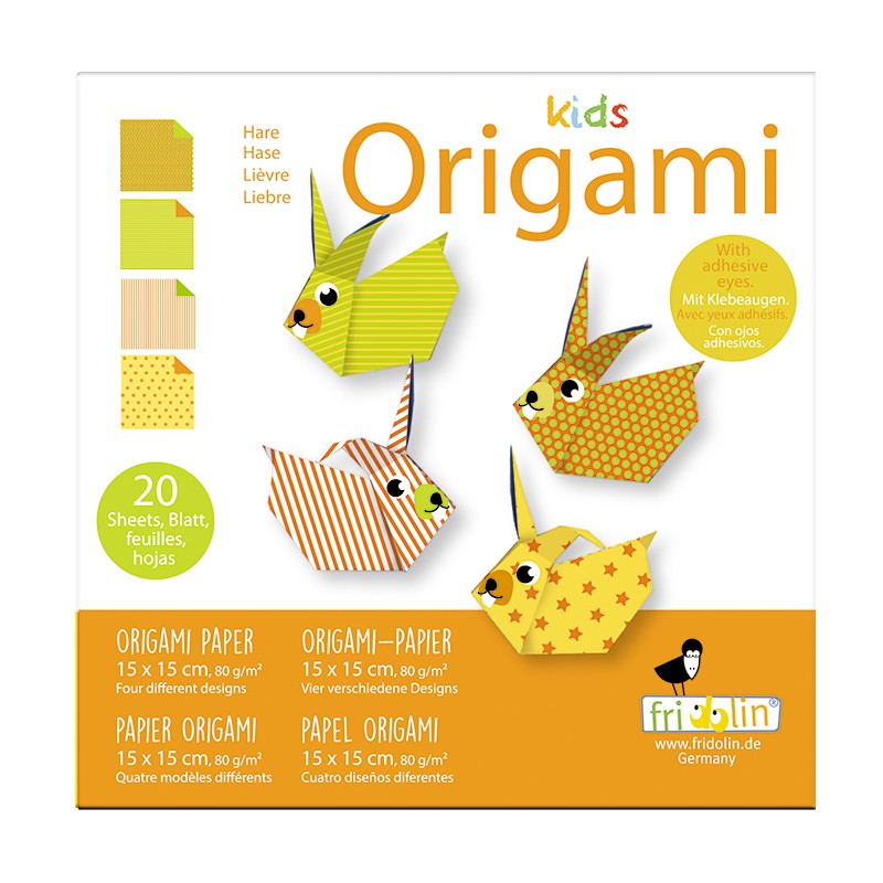 Kids Origami Hasen 15 x 15 cm - Fridolin
