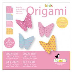 Kids Origami Schmetterlinge 15 x 15 cm - Fridolin