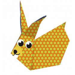 Kids Origami Lapins 15 x 15 cm - Fridolin