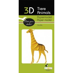 3D Papier Modell Giraffe - Fridolin