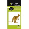 Modèle papier 3D kangourou