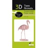 Modèle papier 3D flamant rose - Fridolin