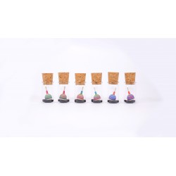 Toupie Fridolinchen mini dans un verre - Handmade - Mader Kreiselmanufaktur