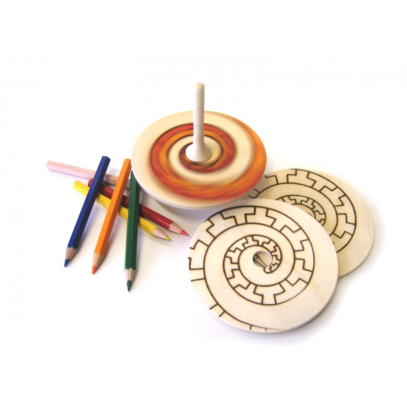 Set de toupies créatives 6 crayons - Handmade - Mader Kreiselmanufaktur