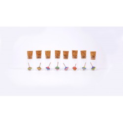 Toupie Mini Star dans un verre - Handmade - Mader Kreiselmanufaktur