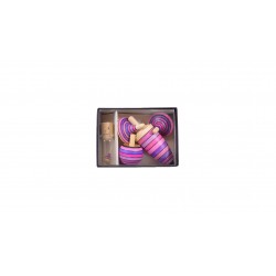 Set de toupies lila - Handmade - Mader Kreiselmanufaktur