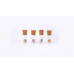 KreiselTraditionell pastell mini im Glas - Handmade - Mader Kreiselmanufaktur