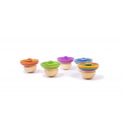 Roly-Poly Sombrero gestreift - Handmade - Mader Kreiselmanufaktur
