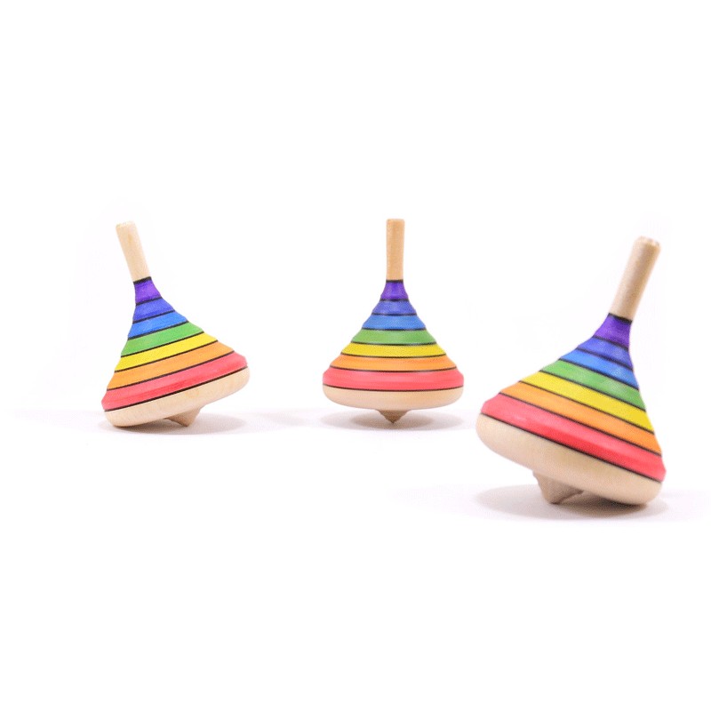 Toupie arc-en-ciel - Handmade - Mader Kreiselmanufaktur