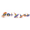 Toupie Ralley arc-en-ciel grand - Handmade - Mader Kreiselmanufaktur